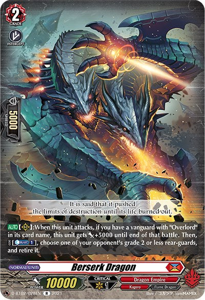 Image of Berserk Dragon (D-BT02/028EN) [A Brush with the Legends]