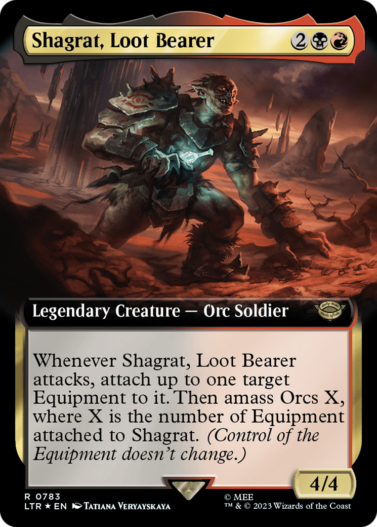 Image of Shagrat, Loot Bearer (Extended Art) (Surge Foil) [The Lord of the Rings: Tales of Middle-Earth]