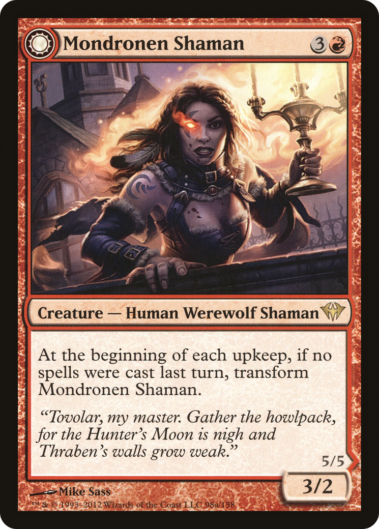 Image of Mondronen Shaman // Tovolar's Magehunter [Dark Ascension]