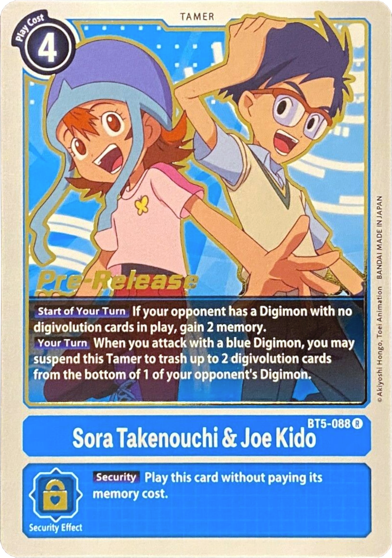 Image of Sora Takenouchi & Joe Kido [BT5-088] [Battle of Omni Pre-Release Promos]