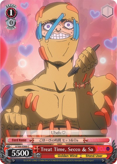 Image of Treat Time, Secco & Sa (JJ/S66-E066 C) [JoJo's Bizarre Adventure: Golden Wind]