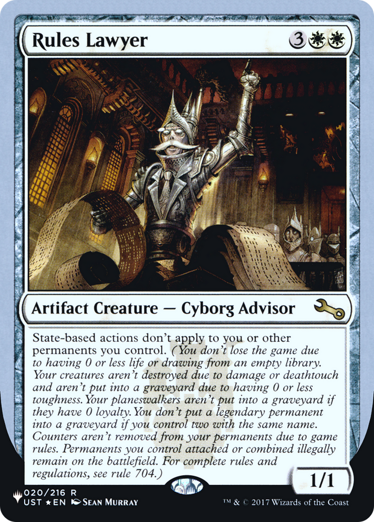 Image of Rules Lawyer (Unfinity Foil Edition) [The List]