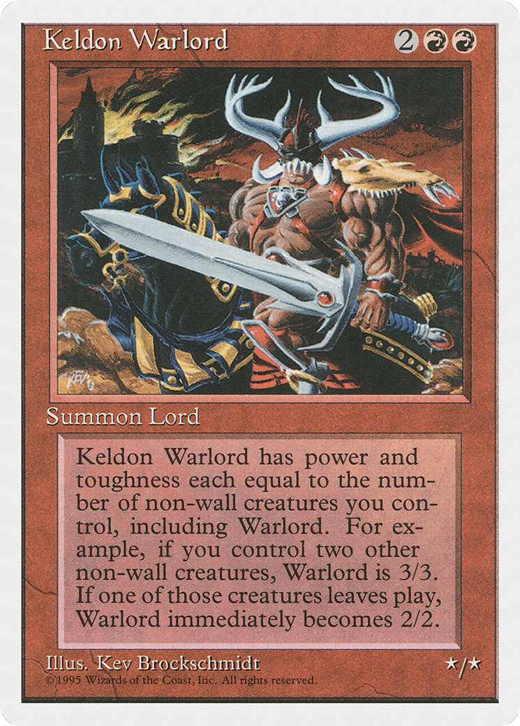 Image of Keldon Warlord [Fourth Edition]