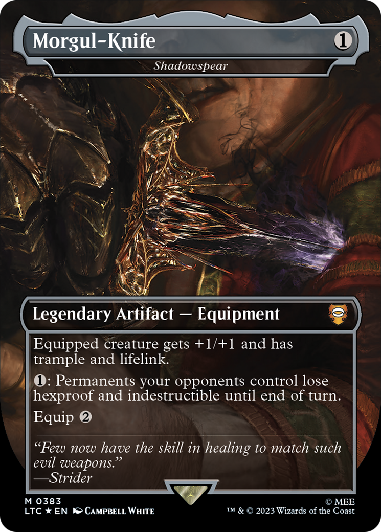 Image of Morgul-Knife - Shadowspear (Surge Foil) [The Lord of the Rings: Tales of Middle-Earth Commander]