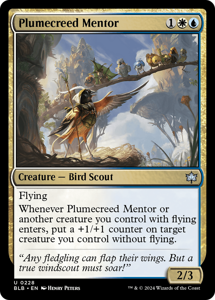 Image of Plumecreed Mentor [Bloomburrow]