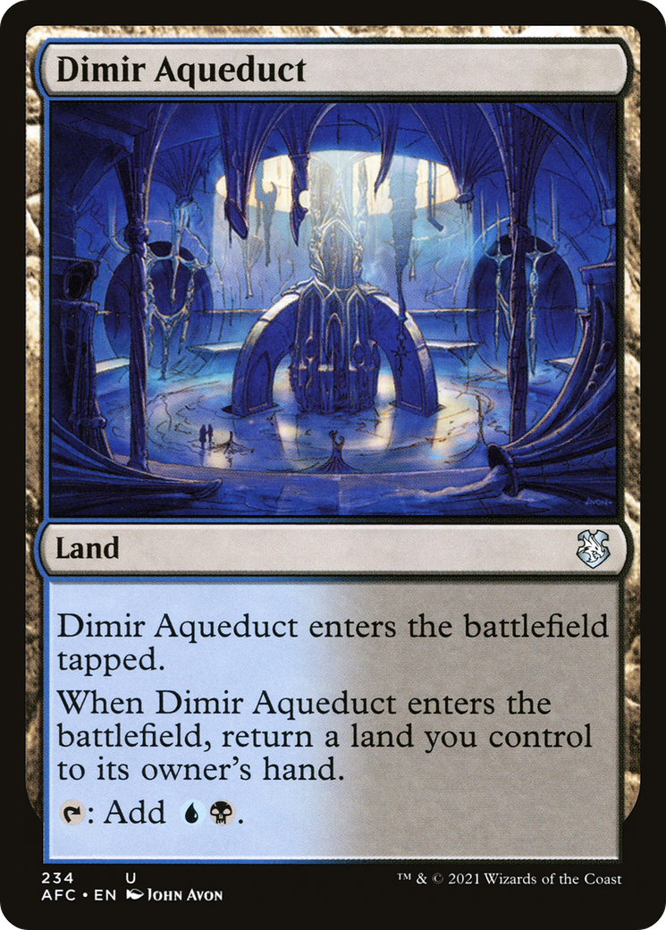 Image of Dimir Aqueduct [Dungeons & Dragons: Adventures in the Forgotten Realms Commander]