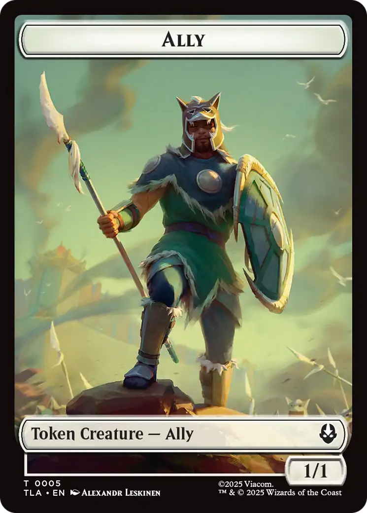 Image of Ally (0005) // Clue (0018) Double-Sided Token [Avatar: The Last Airbender Tokens]