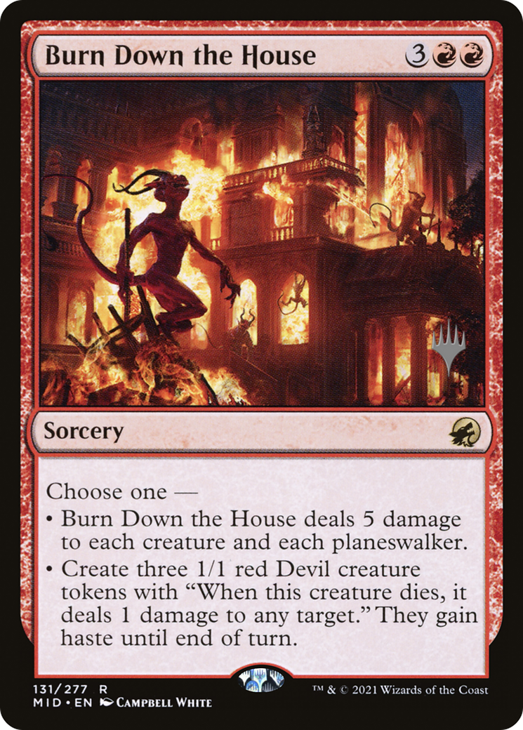 Image of Burn Down the House (Promo Pack) [Innistrad: Midnight Hunt Promos]