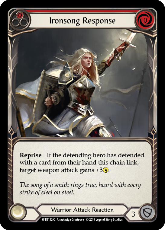 Image of Ironsong Response (Red) [WTR132-C] (Welcome to Rathe)  Alpha Print Rainbow Foil