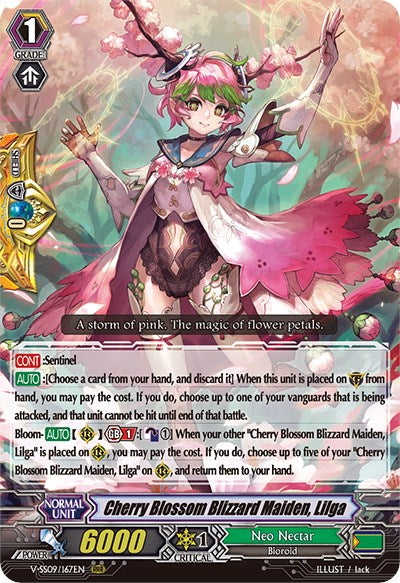 Image of Cherry Blossom Blizzard Maiden, Lilga (V-SS09/167EN) [Revival Selection]