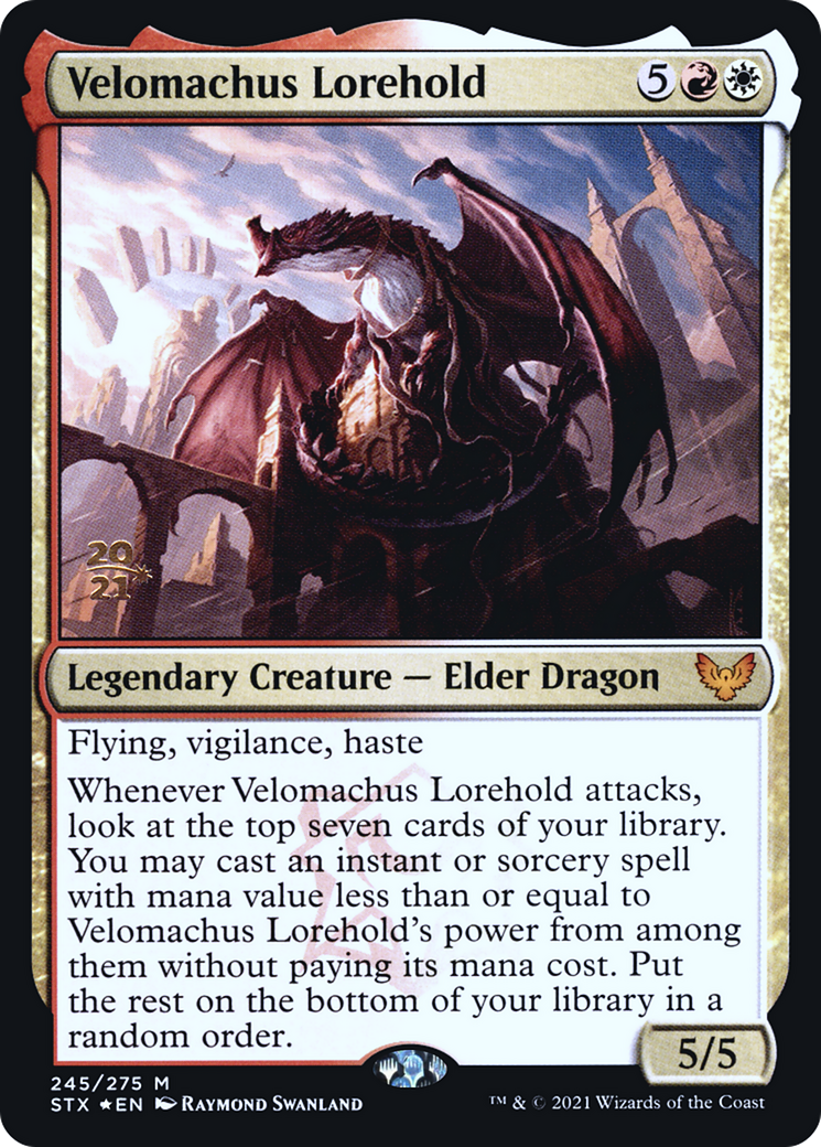 Image of Velomachus Lorehold [Strixhaven: School of Mages Prerelease Promos]