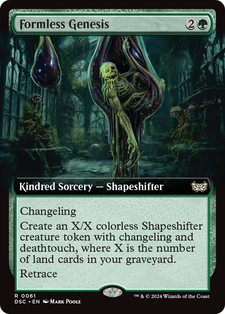 Image of Formless Genesis (Extended Art) [Duskmourn: House of Horror Commander]