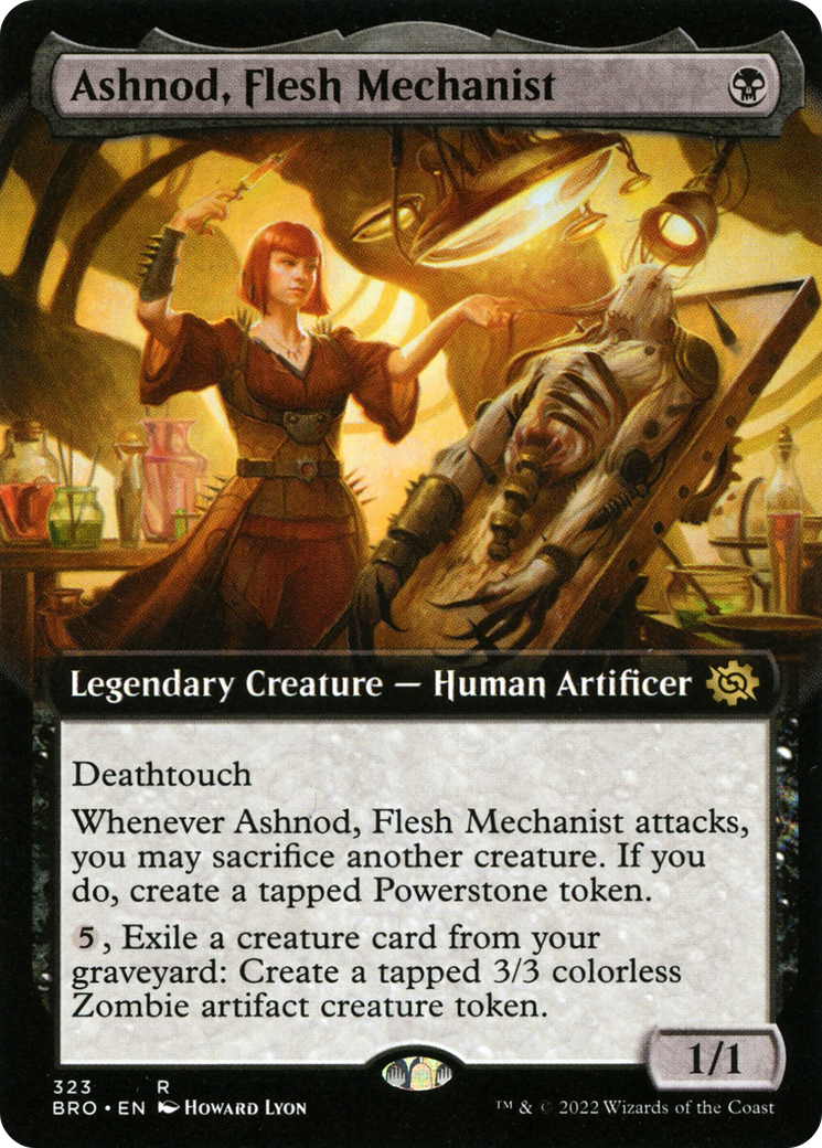 Image of Ashnod, Flesh Mechanist (Extended Art) [The Brothers' War]