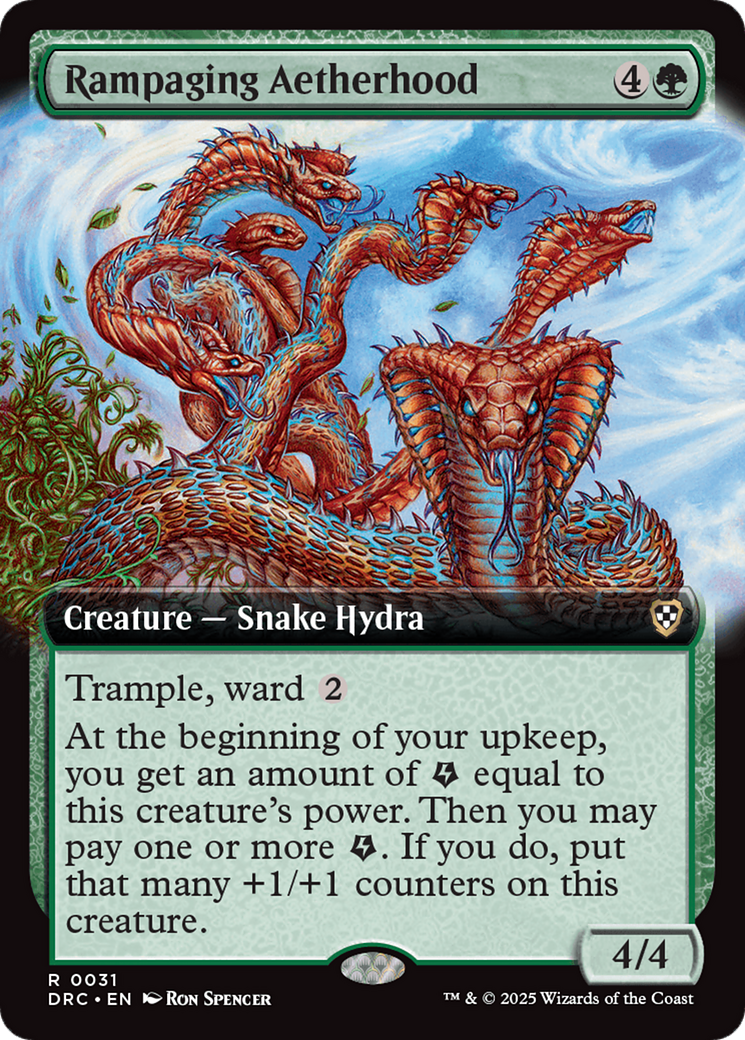 Image of Rampaging Aetherhood (Extended Art) [Aetherdrift Commander]