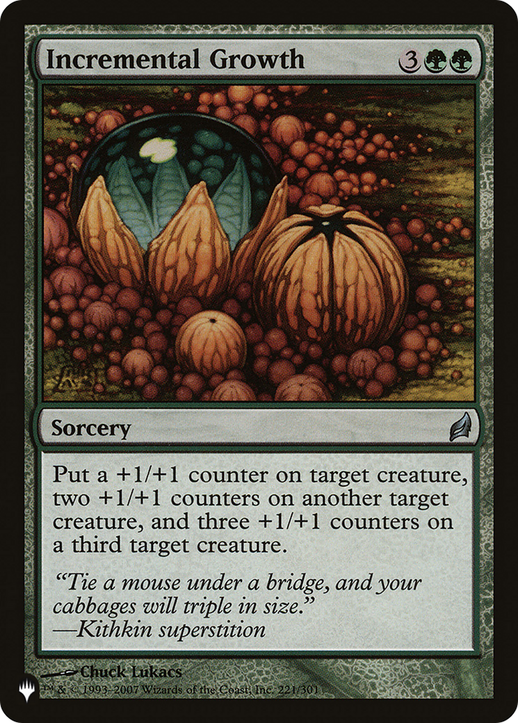 Image of Incremental Growth [The List]