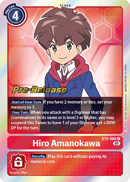 Image of Hiro Amanokawa [BT8-086] [New Awakening Pre-Release Cards]