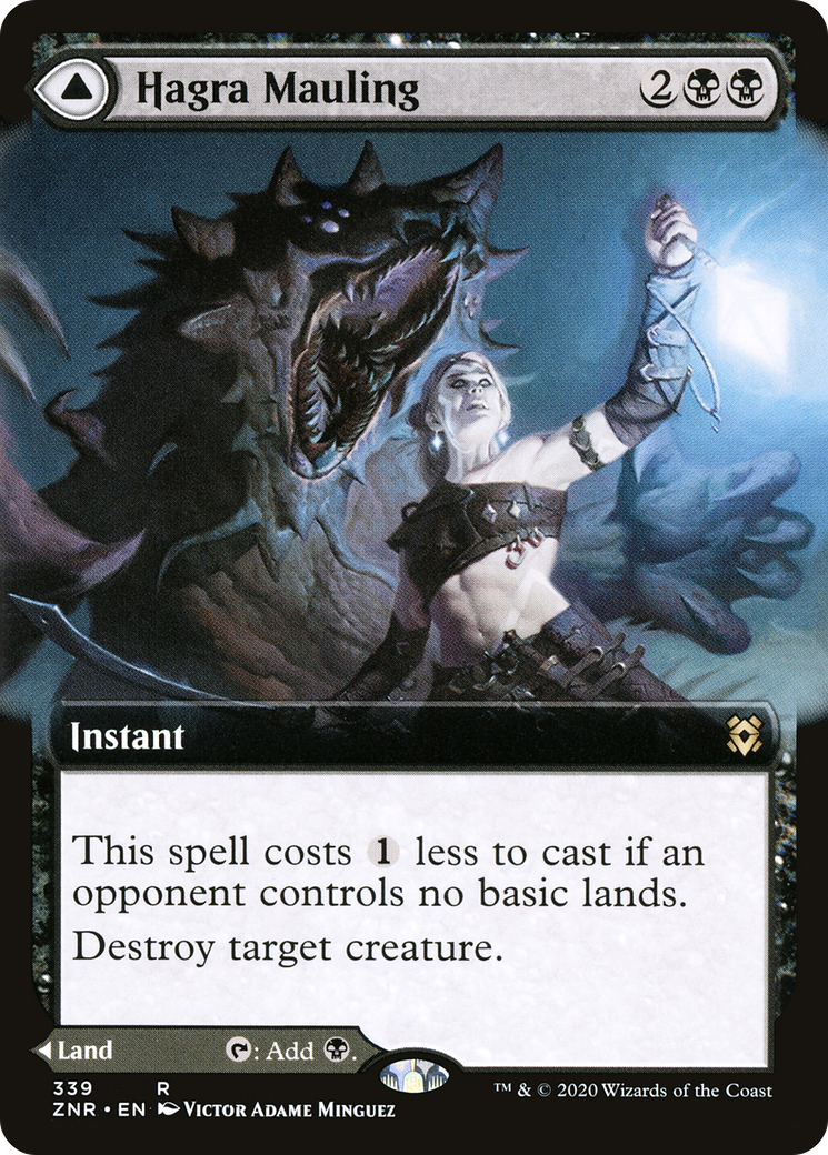 Image of Hagra Mauling // Hagra Broodpit (Extended Art) [Zendikar Rising]