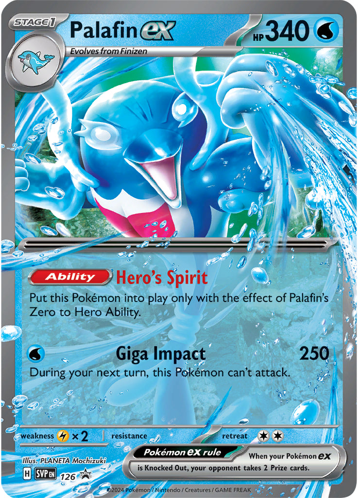 Image of Palafin ex (126) (Jumbo Card) [Scarlet & Violet: Black Star Promos]