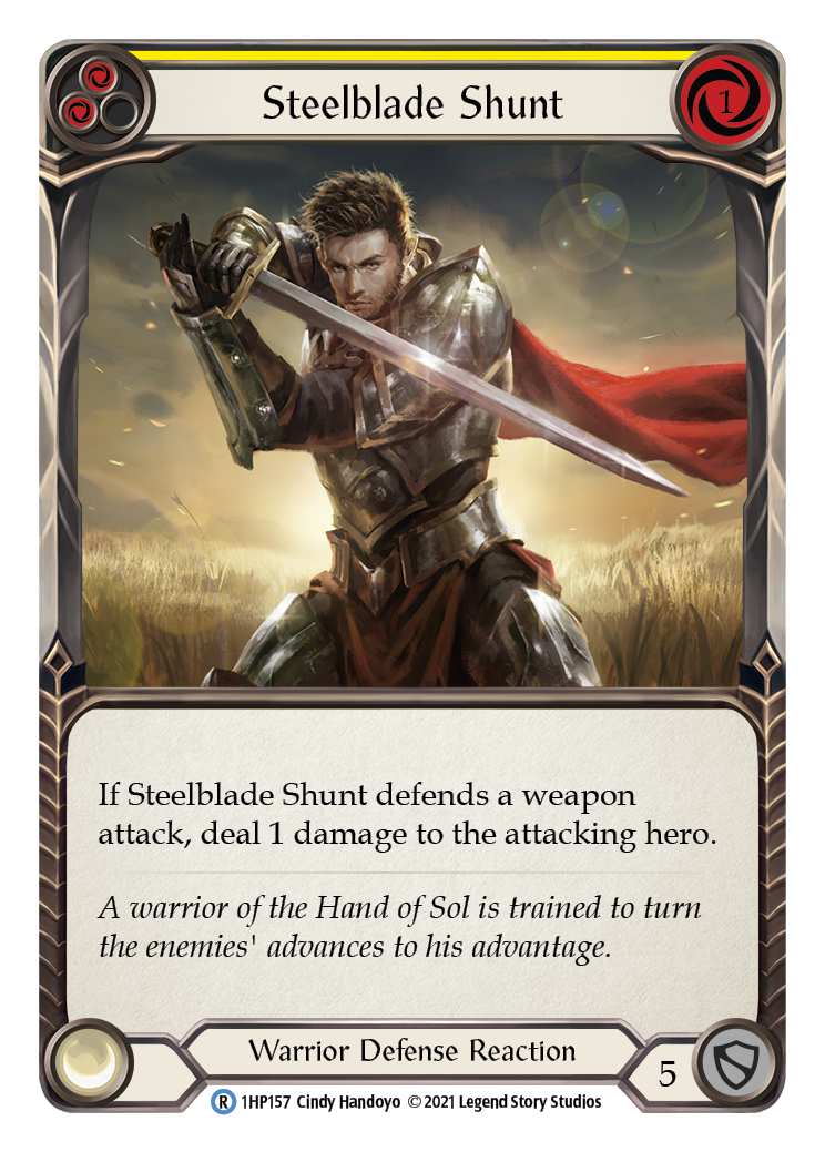 Image of Steelblade Shunt (Yellow) [1HP157] (History Pack 1)