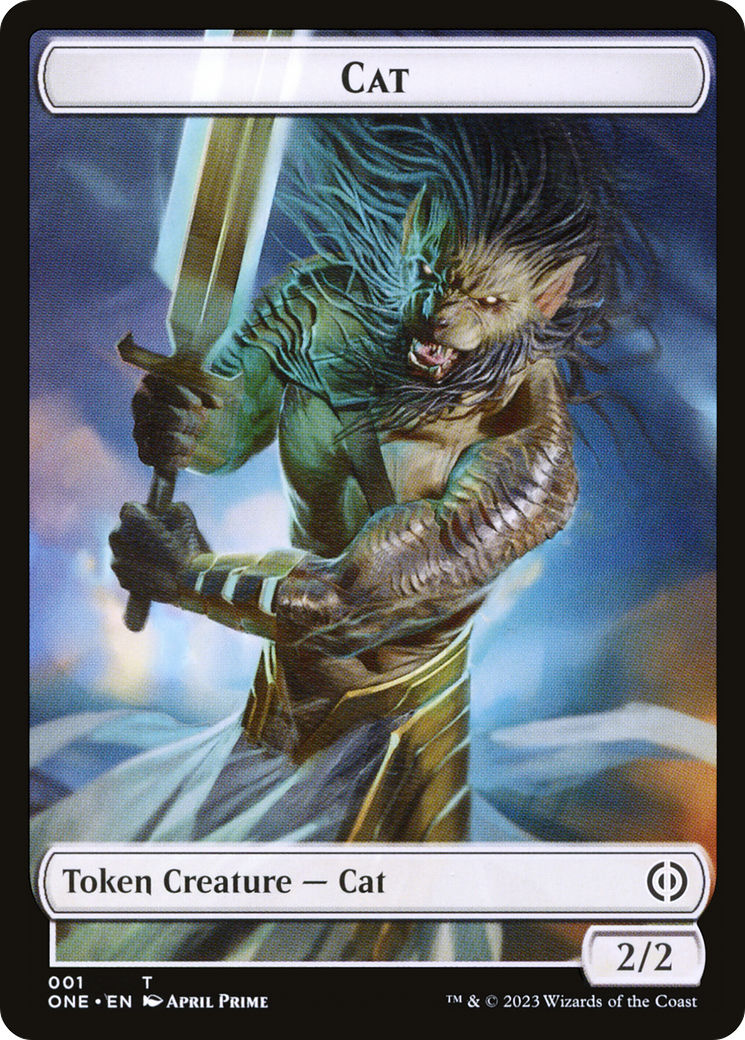 Image of Cat Token [Phyrexia: All Will Be One Tokens]