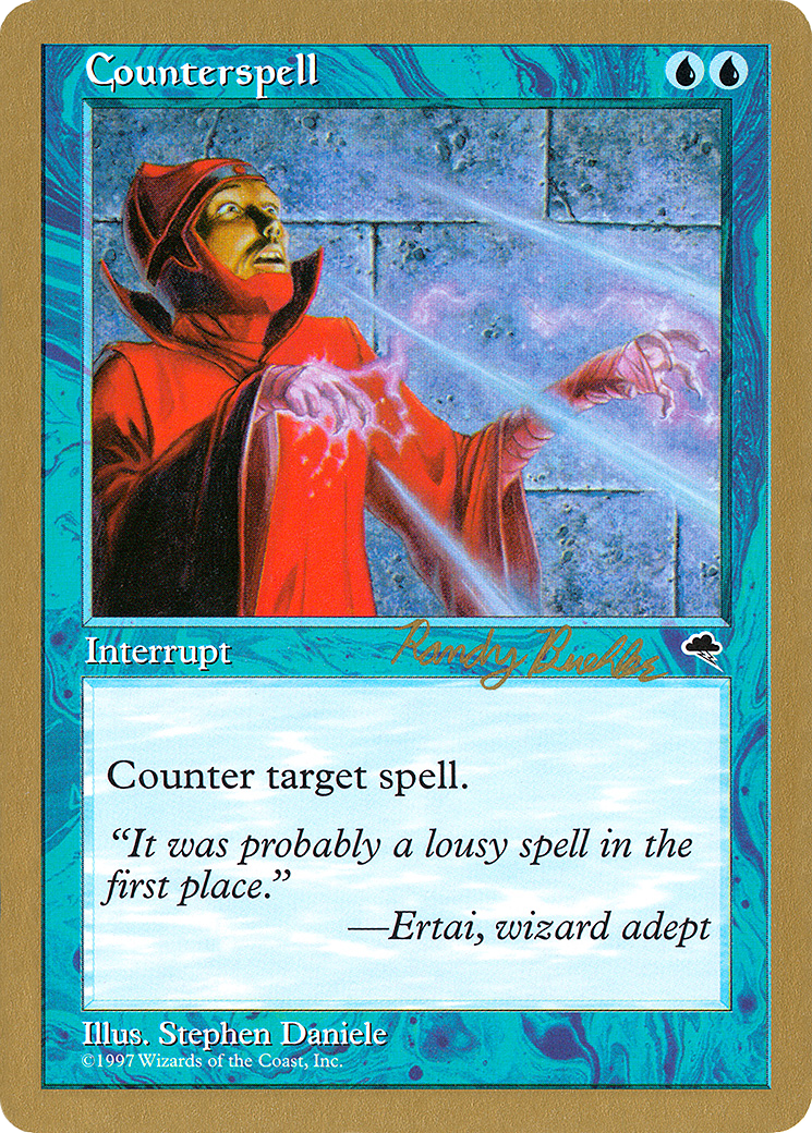 Image of Counterspell (Randy Buehler) [World Championship Decks 1998]