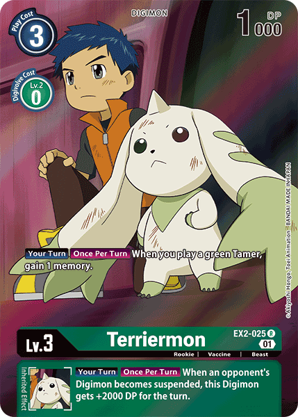Image of Terriermon [EX2-025] (Alternate Art) [Digital Hazard]