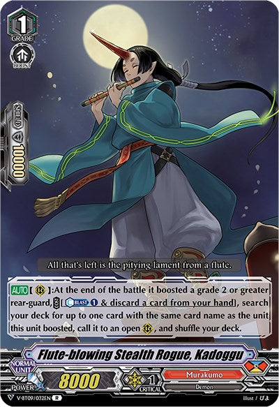 Image of Flute-blowing Stealth Rogue, Kadoggu (V-BT09/032EN) [Butterfly d'Moonlight]