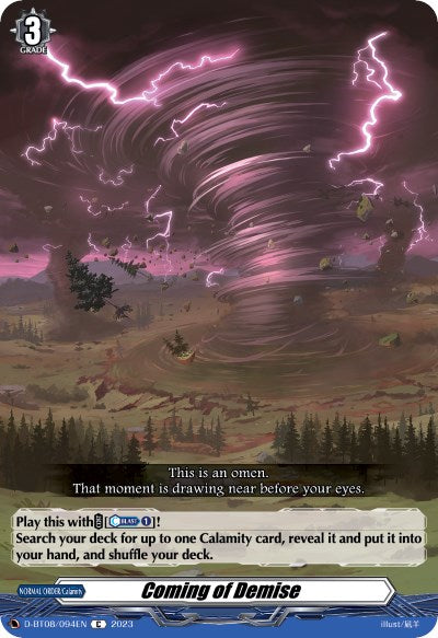 Image of Coming of Demise (D-BT08/094EN) [Minerva Rising]
