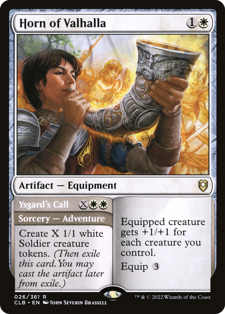 Image of Horn of Valhalla // Ysgard's Call [Commander Legends: Battle for Baldur's Gate]