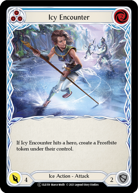 Image of Icy Encounter (Blue) [U-ELE159] (Tales of Aria Unlimited)  Unlimited Normal