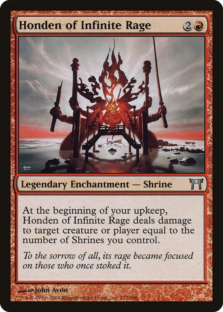 Image of Honden of Infinite Rage [Champions of Kamigawa]