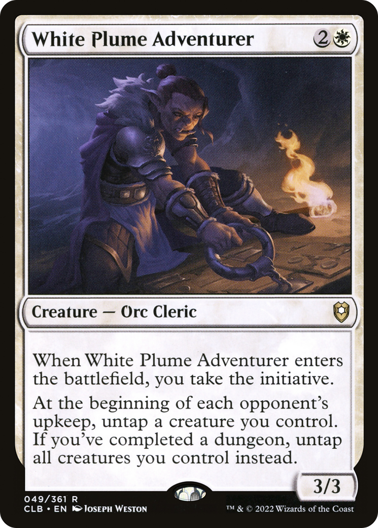 Image of White Plume Adventurer [Commander Legends: Battle for Baldur's Gate]