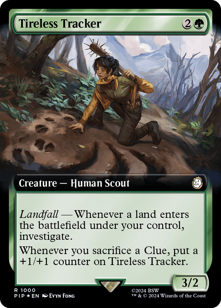Image of Tireless Tracker (Extended Art) (Surge Foil) [Fallout]