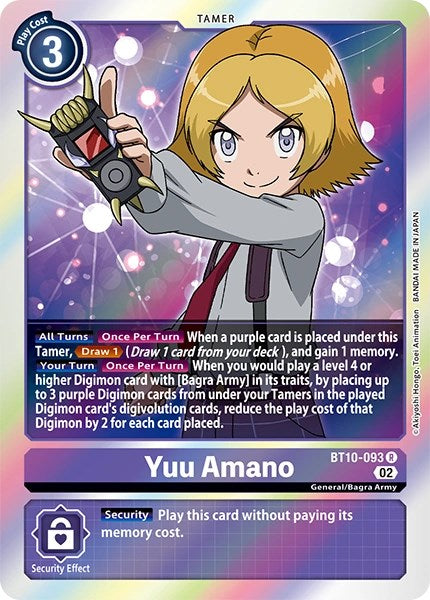 Image of Yuu Amano [BT10-093] [Revision Pack Cards]