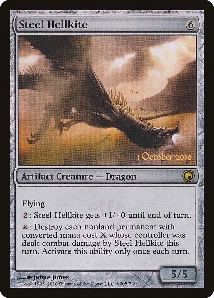 Image of Steel Hellkite [Scars of Mirrodin Prerelease Promos]