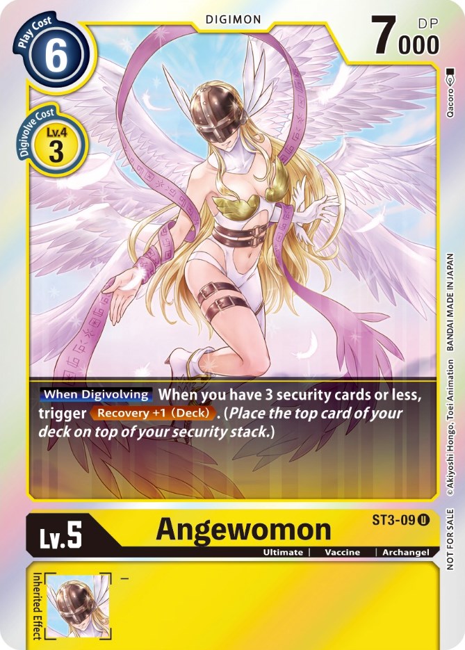 Image of Angewomon [ST3-09] (Official Tournament Pack Vol. 6) [Starter Deck: Heaven's Yellow Promos]