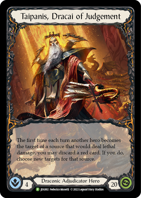 Image of Taipanis, Dracai of Judgement [JDG002] (Promo)  Rainbow Foil