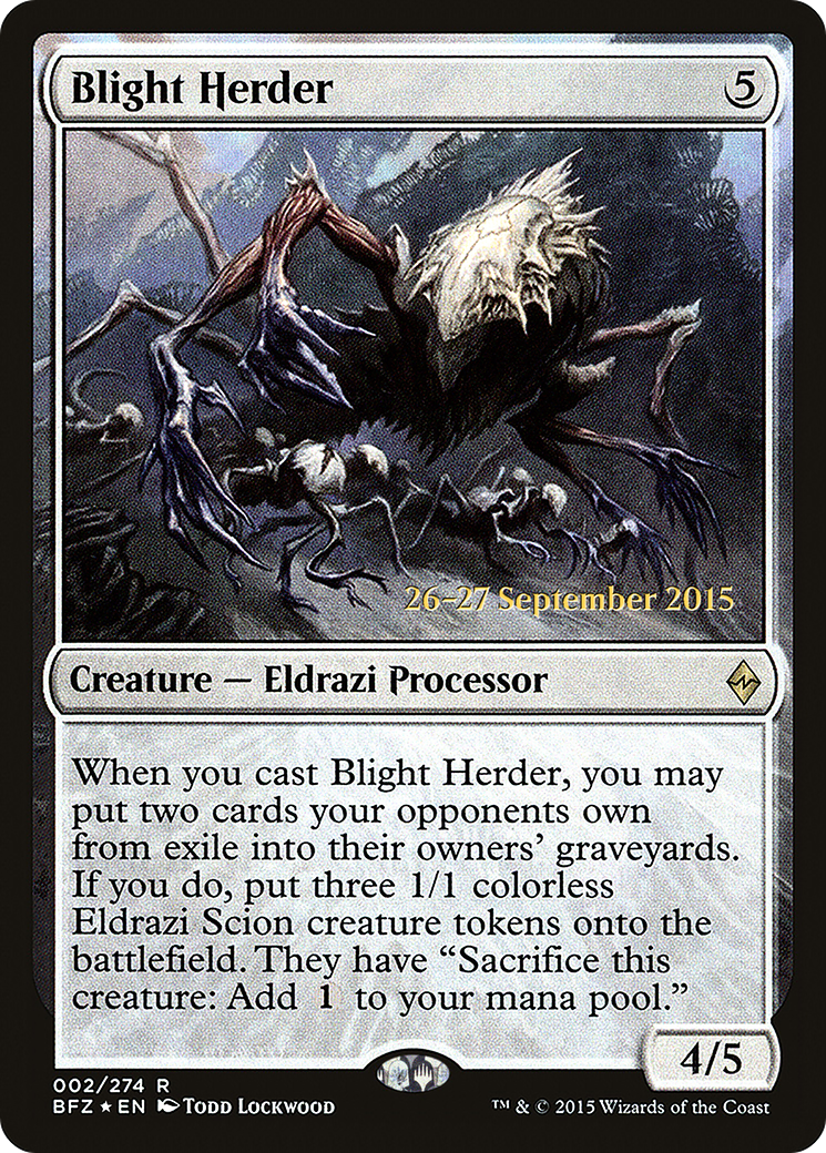 Image of Blight Herder [Battle for Zendikar Prerelease Promos]