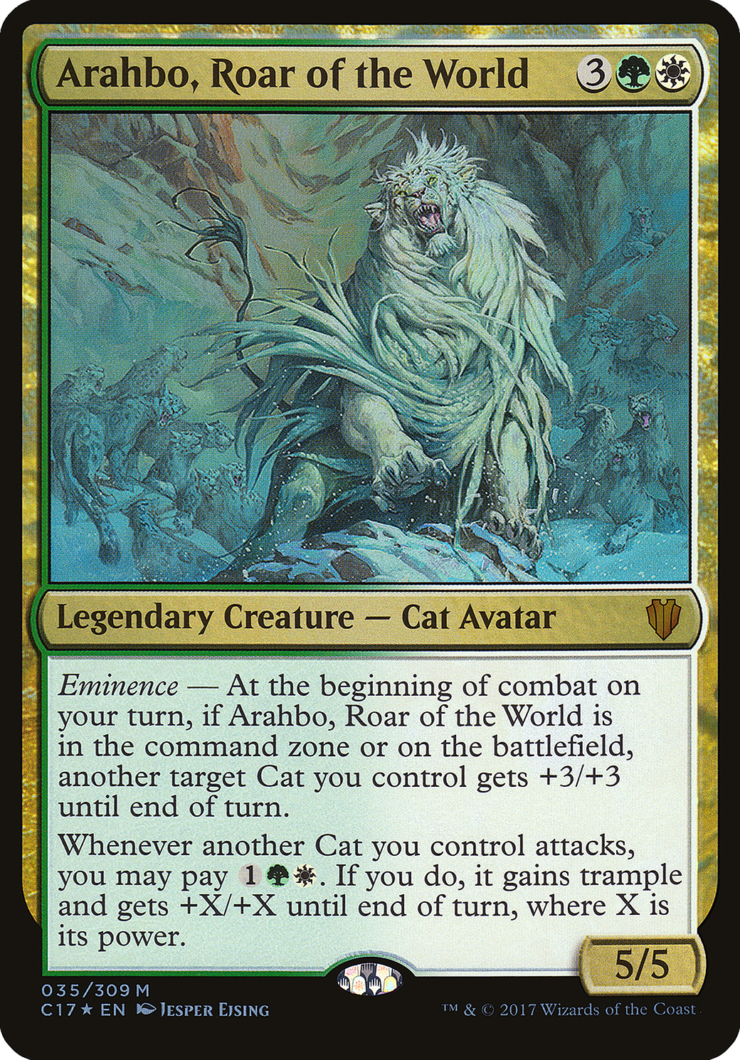 Image of Arahbo, Roar of the World (Oversized) [Commander 2017 Oversized]
