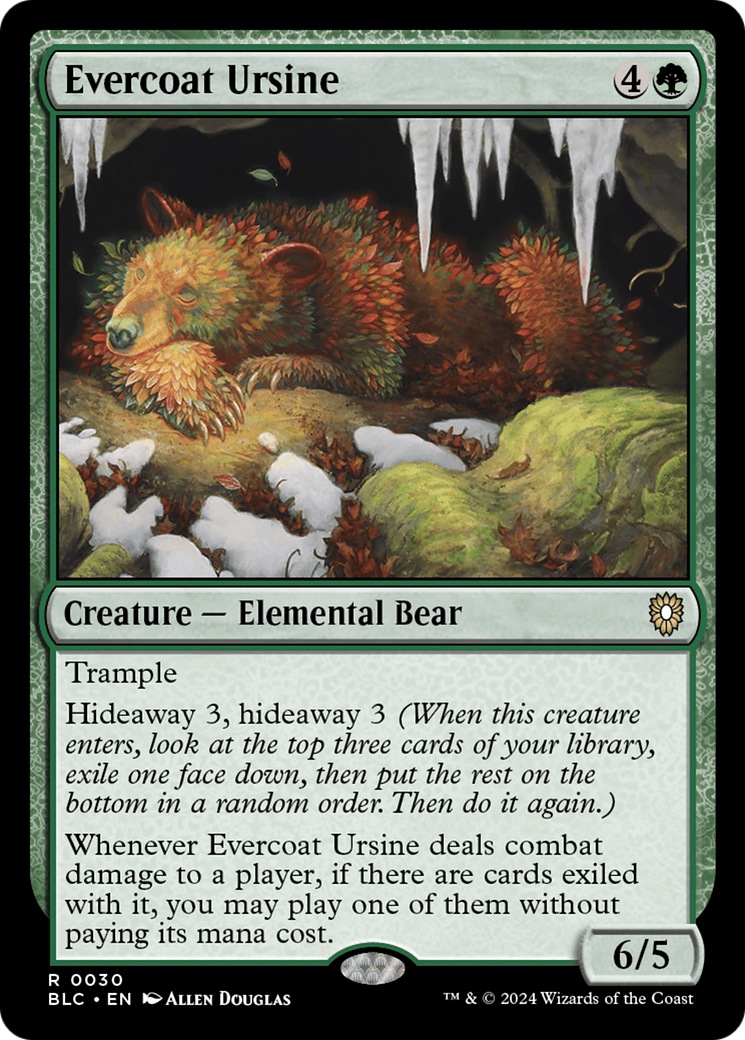 Image of Evercoat Ursine [Bloomburrow Commander]