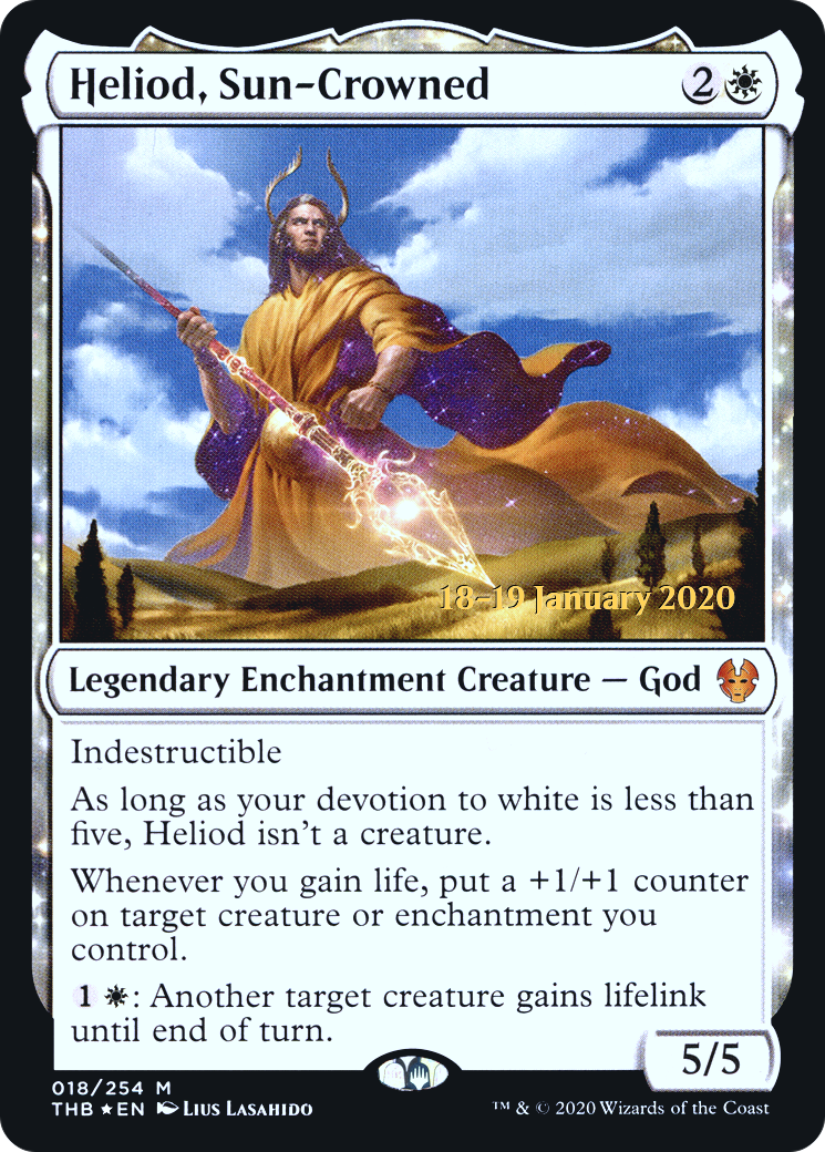 Image of Heliod, Sun-Crowned [Theros Beyond Death Prerelease Promos]