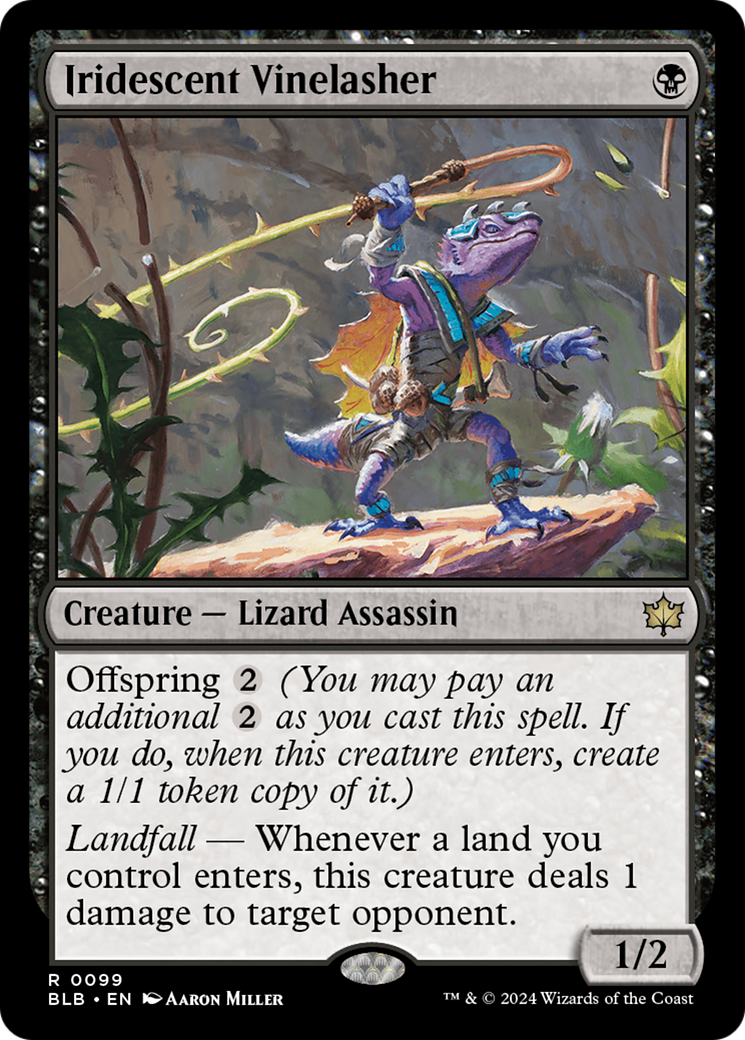 Image of Iridescent Vinelasher [Bloomburrow]