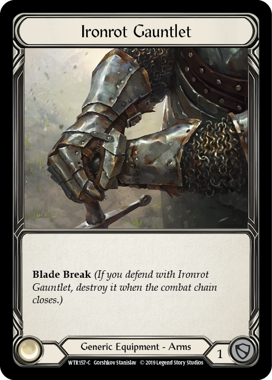 Image of Ironrot Gauntlet [WTR157-C] (Welcome to Rathe)  Alpha Print Normal