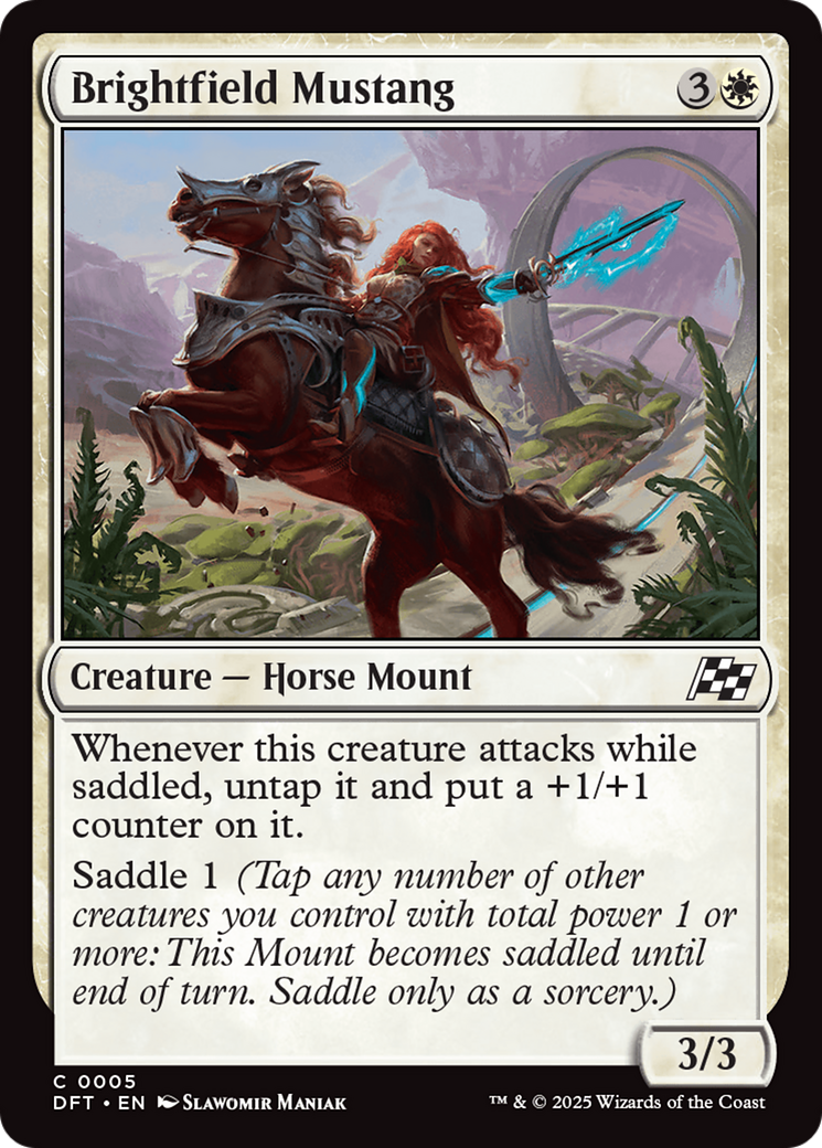 Image of Brightfield Mustang [Aetherdrift]