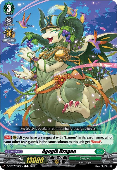 Image of Agogik Dragon (D-BT07/083EN) [Raging Flames Against Emerald Storm]