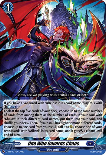 Image of One Who Governs Chaos (D-PR/137EN) [D Promo Cards]