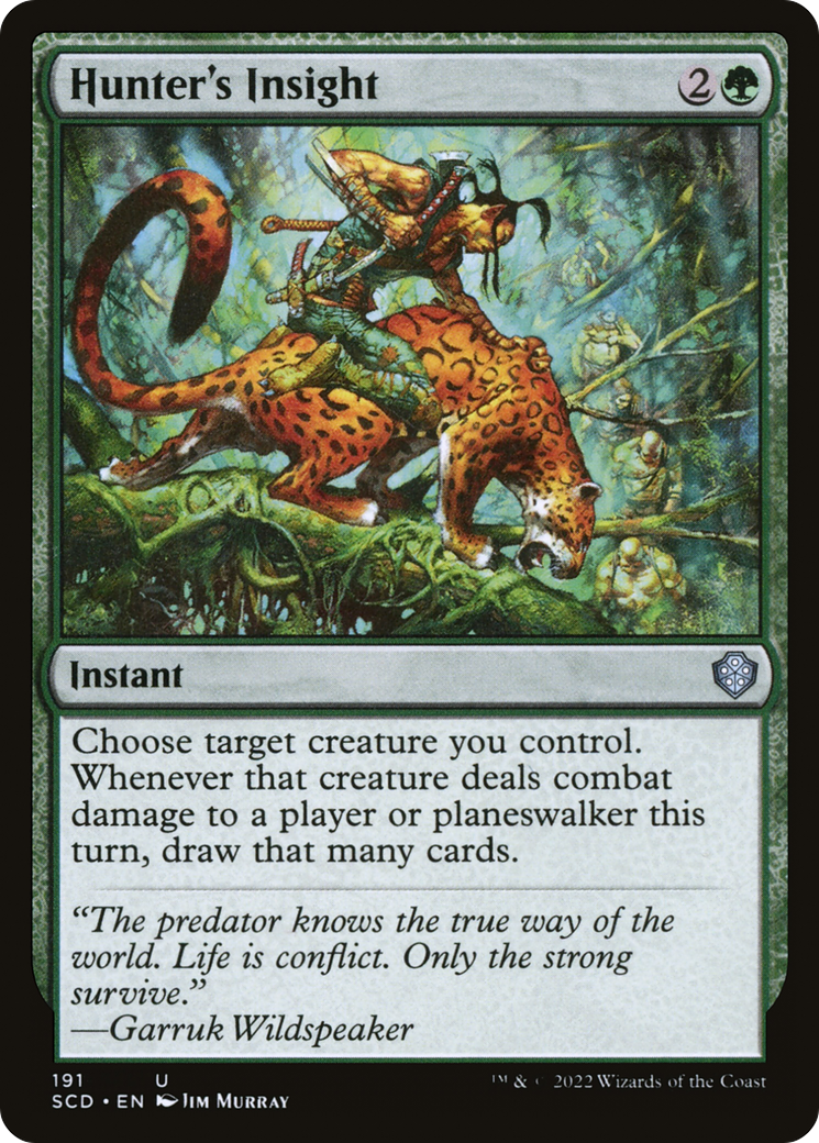 Image of Hunter's Insight [Starter Commander Decks]
