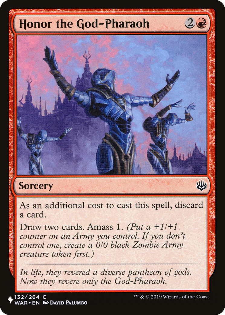 Image of Honor the God-Pharaoh [The List]
