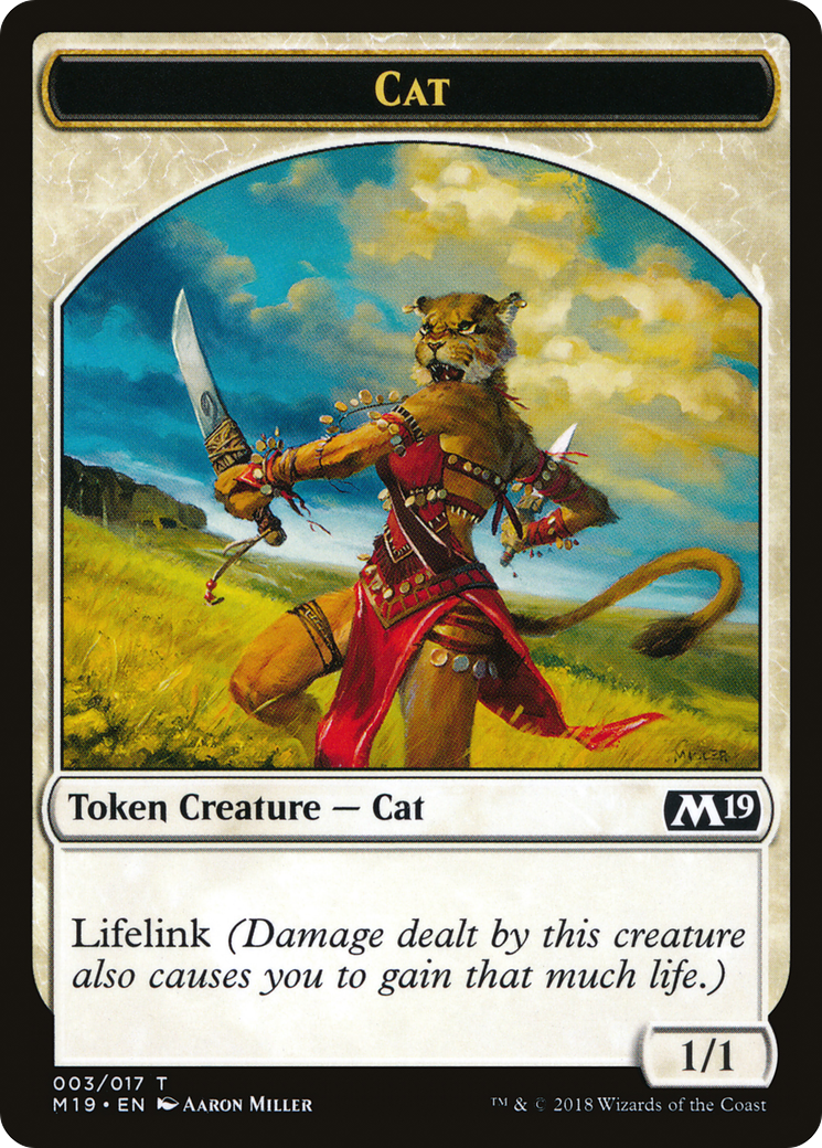 Image of Cat Token [Core Set 2019 Tokens]