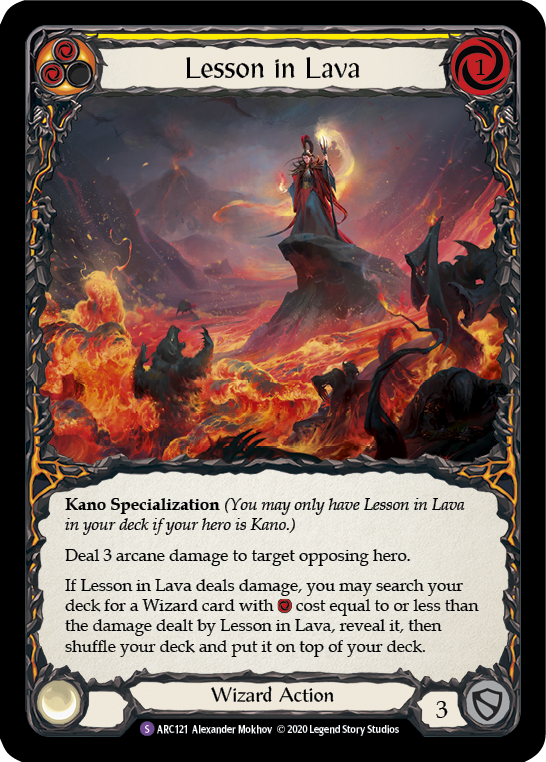 Image of Lesson in Lava [U-ARC121] (Arcane Rising Unlimited)  Unlimited Normal